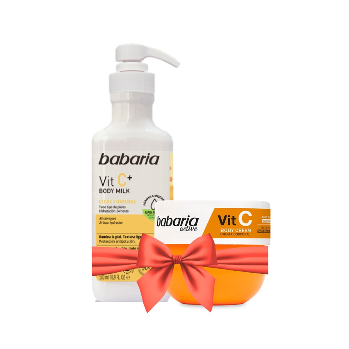 Babaria Vitamin C Body Milk 500ml + Babaria Vitamin C Body Cream 400ml Offer